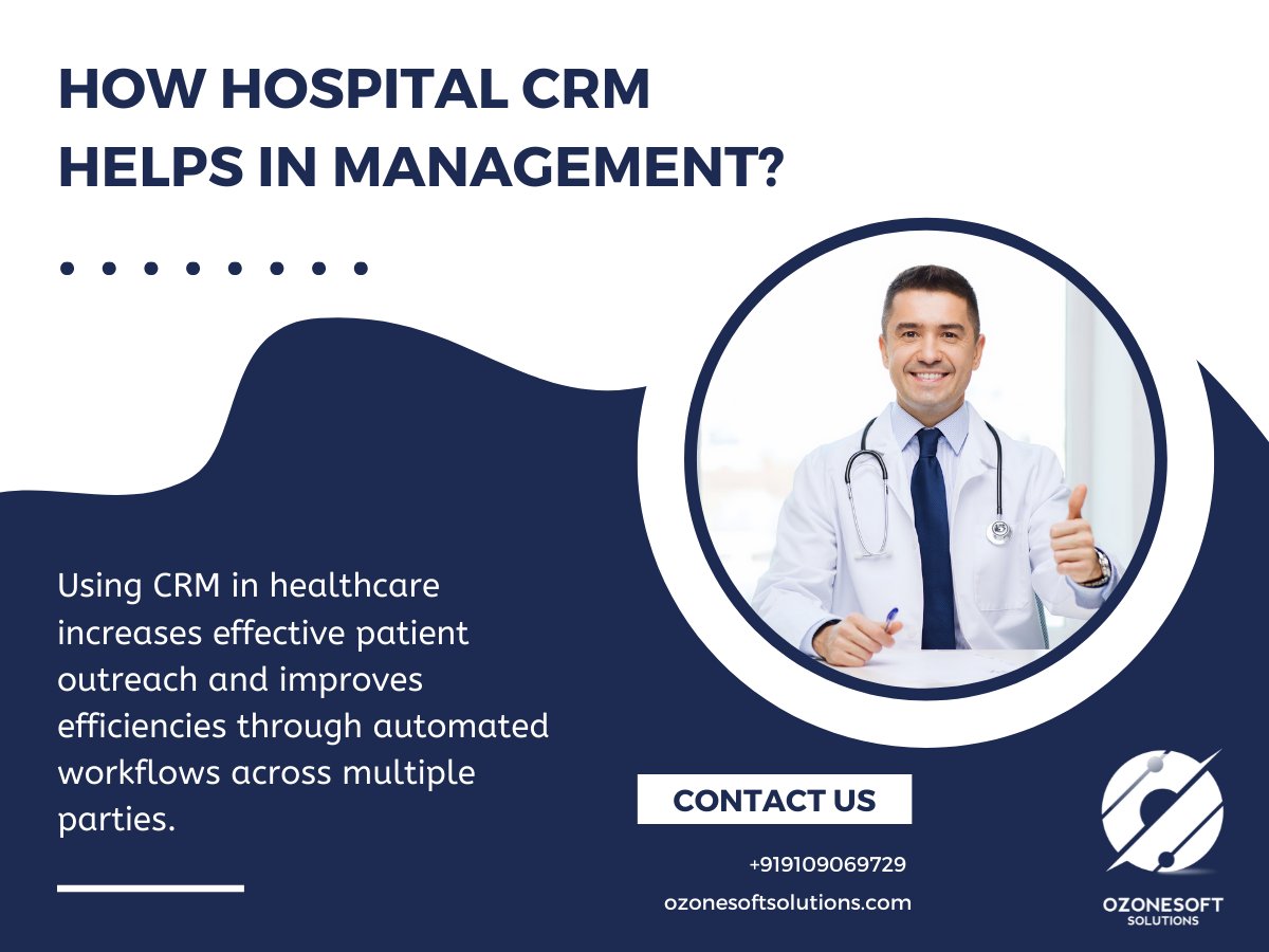 ozonesoftsol's tweet image. If you are looking for Hospital CRM software, contact Ozonesoft Solution and enjoy many benefits… 
.
Visit Us : 
ozonesoftsolutions.com
.
Contact Us
+91 9109069729 
.
.
#services #OSS #ozonesoftsolutions #IT #best #trending #hospital #CRM #CRMsoftware #hospitalCRM