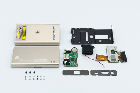 HD301D1_HD ピコ レーザー プロジェクター HDピコレーザープロジェクター 自作キットを組み立ててみた