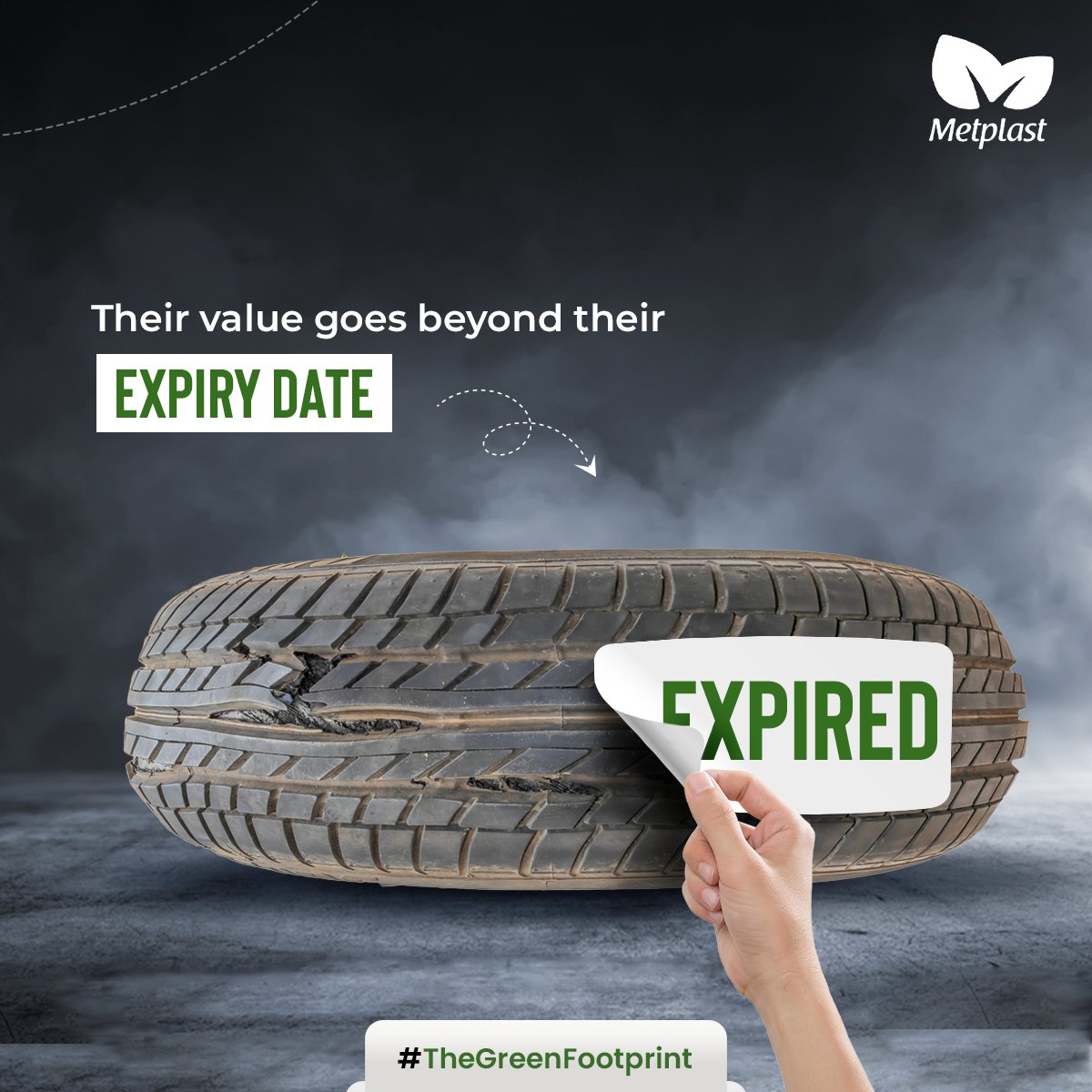 MetplastTrading's tweet photo. At #Metplast, we take the proverbial ‘expired’ tag off the used tyres that we collect from landfills and repurpose them to make #Ecofriendly products like rubber mulch, carbon black, &amp; more. 
Contact us at contact@metplastrade.com.

#TheGreenFootprint #Recycling #RecyclingTyres https://t.co/80C6cZOkvt
