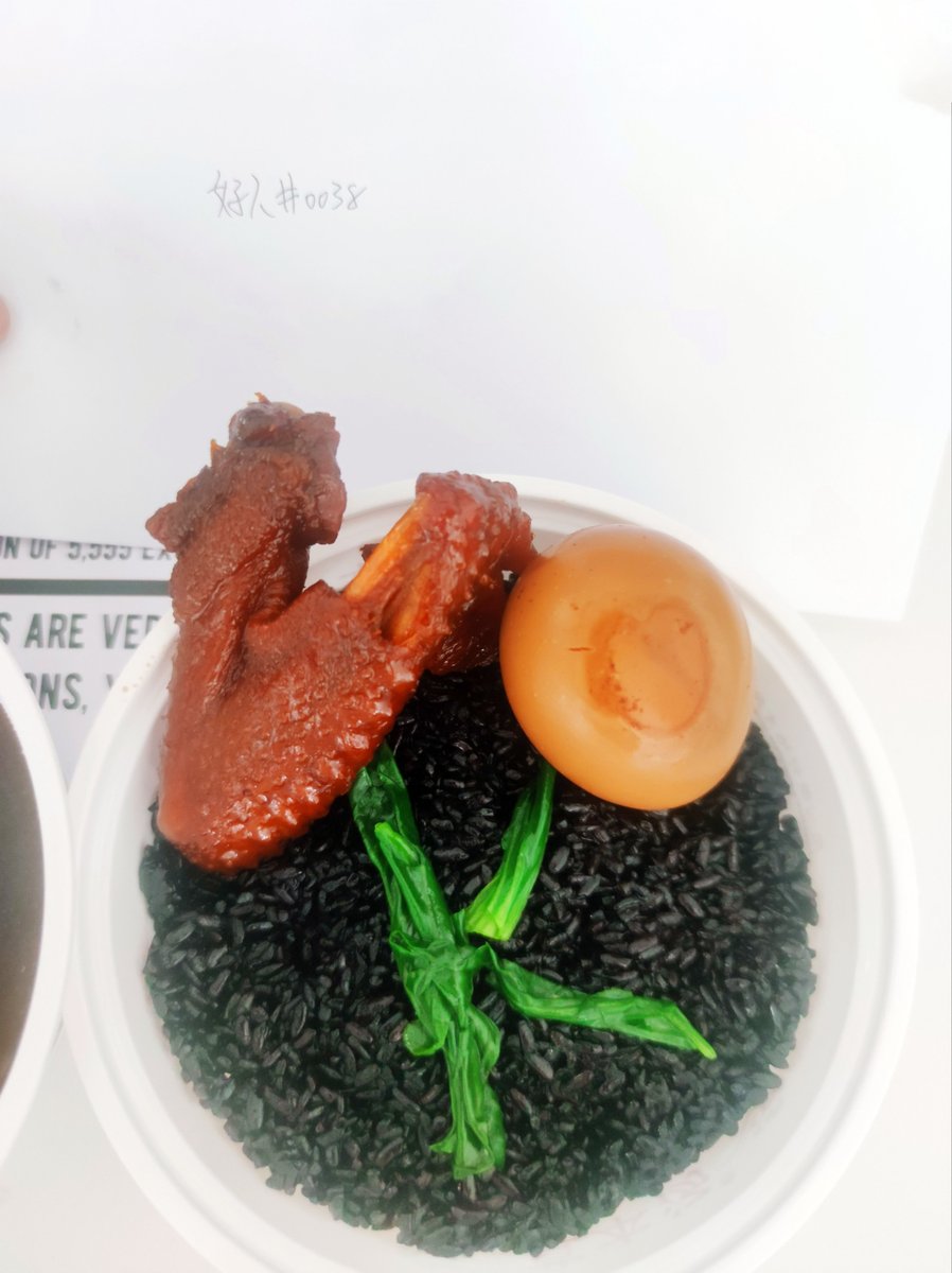 D20Nd's tweet photo. This is a box lunch I made, black rice. It tastes very good!#DobiesTalentShow  @DobiesNFT @Zuosuy https://t.co/WViPdhgKjp