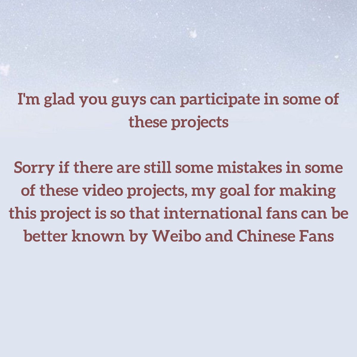 weiboidv_fans's tweet photo. This is an announcement about my decision 🙏

I hope you guys respect my decision!  Even if you didn't ask about this, I just wanted to clarify so there's no misunderstanding..

I will try my best ☺❤
On Twitter and Instagram ✨

#WeiboTeam #WBGTeam https://t.co/zgjBDRrUlc
