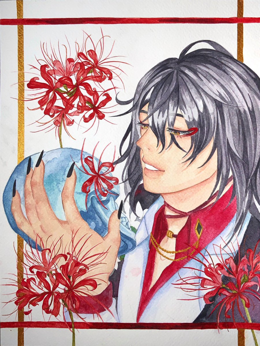 _Murasakinoumi_'s tweet photo. 💜👹TADAH💜👹
MiLord • @Vox_Akuma •
I was so happy when I finished him💜😭 I DIDNT EVEN EXPECT THIS TO BE THIS🥺🥺 Pwetty (Milord always Pretty)😌💜
•
•
•
•
"Sleep well... in the afterlife"
#NijisanjiEn #Nijisanji #VoxAkuma #illustrations #watercolor #Vtuber https://t.co/dL8O7DaI2Q