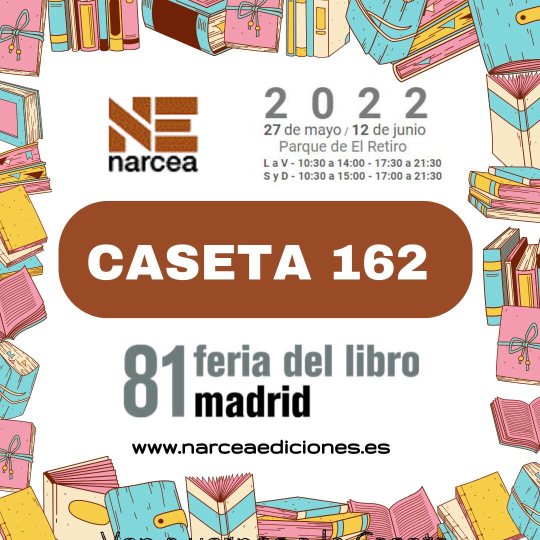 Hoy arrancamos la bonita Feria del Libro de Madrid!!! Ven a vernos 😀