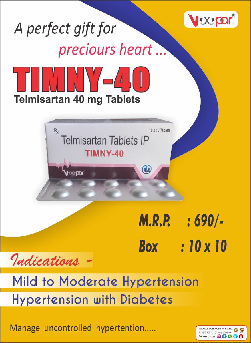 vooparspl's tweet photo. A perfect gift for precious heart Timny-40
#voopar #vooparsciences #timny #timny40 #ambala #tablets #hypertension #Cardio #cardiodiabetic #diabetes #heart #health #pcd #pcdpharma #pharmaceutical #pharmafranchise https://t.co/RAoDsqfbAN