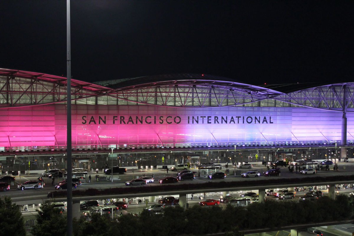 LevanBeridzeCG's tweet photo. Grateful to Mayor @LondonBreed and the entire team at the @SFCity_Hall for honoring 🇬🇪 and its people on Georgia’s Independence Day by raising 🇬🇪 flag at the City Hall and lighting it in the national colors of Georgia. The @flySFO was also lit up in red and white colors. 🇺🇸 🇬🇪 https://t.co/RtPTUPkXKY
