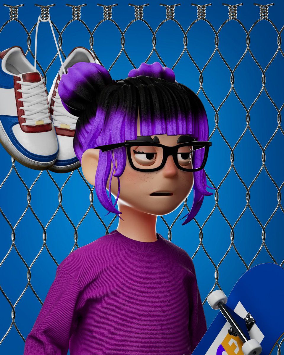 She's actually a pop punk girl, any recommend song for her? 👀

#5050Skateverse #NFT #NFTCommunity