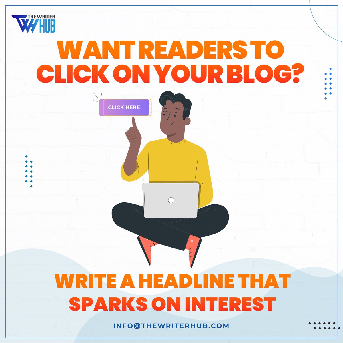 TheWriterHub's tweet photo. According to bloggers, 80% of your visitors will read your headline, but only 20% of them will read the rest of the article.

#headlines #thewriterhub #blog #blogheading #h1 #h2 #h3 #writers #headlines #writers #writing #twh https://t.co/5X39QgRXTw