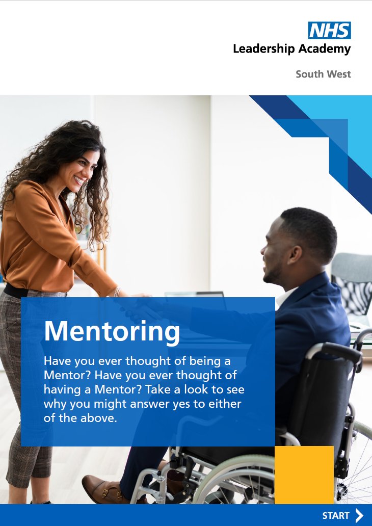 Have you ever thought about #Mentoring? Want to learn more about how Mentoring could support the next step in your #career? Why not read our latest 'Mentoring in the South West' article and discover more stories of mentoring in our Mentoring Booklet: sw.leadershipacademy.nhs.uk/?p=2199