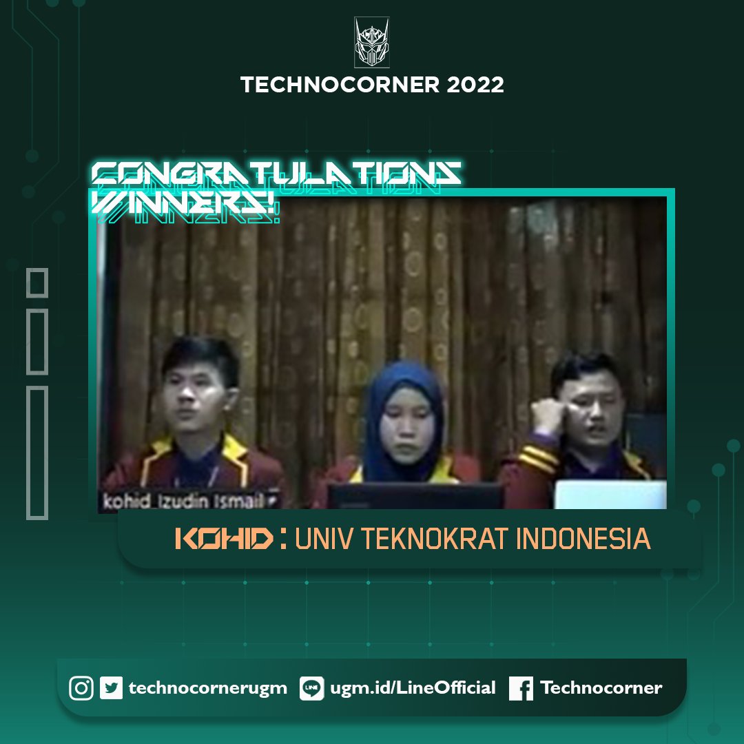 [Winner IoT Development Competition]

Kompetisi IoT sudah selesai dilaksanakan pada Minggu, 15 Mei 2022 kemarin. Adapun pemenang dari kompetisi ini yaitu :
🥇 Carbon Sunny Go
🥈 IoT PCR
🥉 Kohid

Selamat bagi para pemenang! Dan untuk yang belum berkesempatan, tetap semangat!