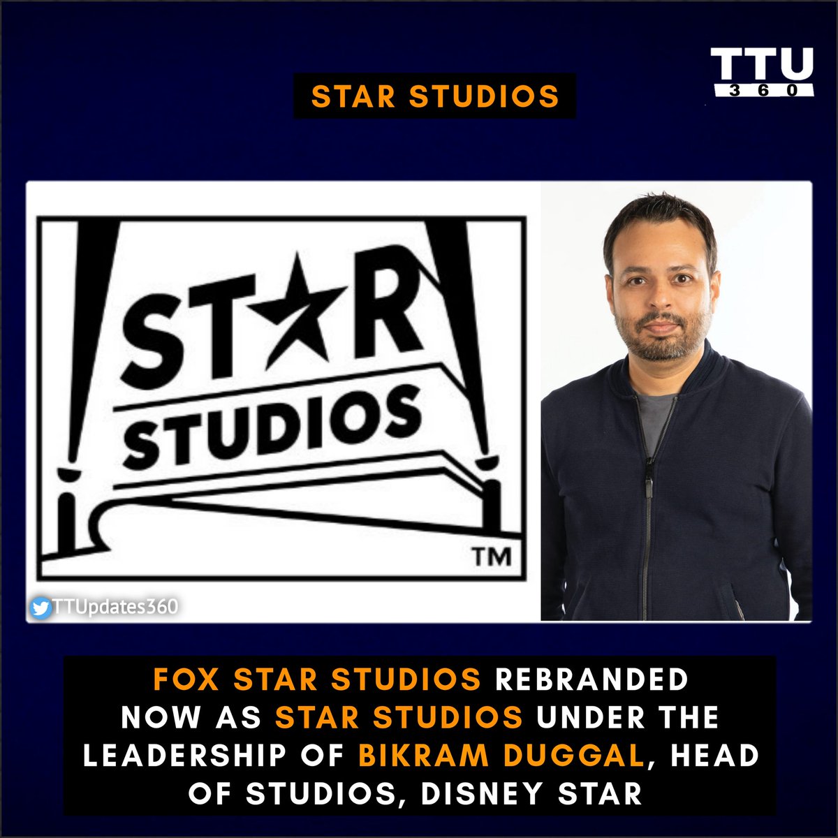 #FoxStar Studios, one of India’s leading movie studios  today announced it has rebranded to #StarStudios, introducing a new visual identity and vision under the leadership of #BikramDuggal, Head of Studios, #DisneyStar