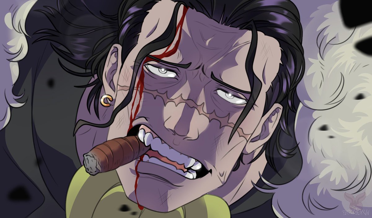 bloodiekapro's tweet photo. Crocodile screenshot redraw, because i love him so much #ONEPIECE #fanart #Crocodile #art https://t.co/oypZTmRAVD