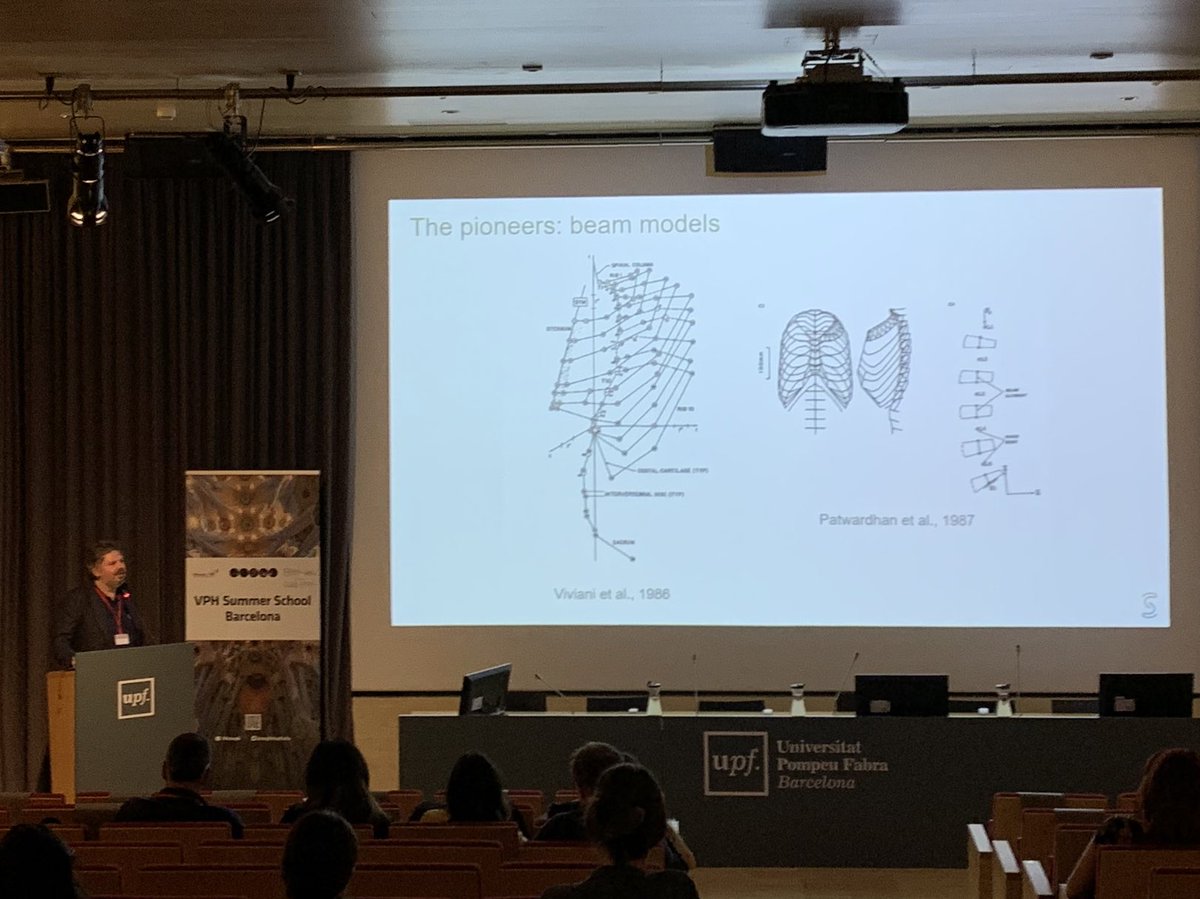 bcnvph's tweet image. Yesterday, Fabio Galbusera from @SchulthessNews delighted us with a fantastic overview of #FiniteElement modelling in #spine #orthopaedics, including a historical overview and current use for #surgery planning and #prognosis, and #implant assessment