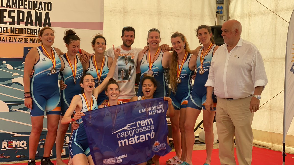remmataro's tweet photo. HEM FET HISTÒRIA!
Enhorabona a les noies de l’absolut femení, després d'aconseguir el doblet a Catalunyam el Club Rem Mataró guanya la medalla el bronze al Campionat d'Espanya de Llaüt Mediterrani.
@portdemataro @matarocat @esportmataro https://t.co/eMBfLDdV4Q