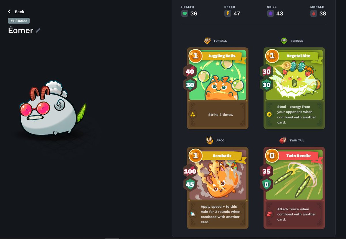 DaffyDunc's tweet photo. Looking for an Axie scholar to rock this team. 40 energy. Apply through my Discord, link will be in 1/2 π§΅.
#axiescholarships #AxieInifinity #axieinfinityscholarships #Axieluck https://t.co/iuOLhzpqwo