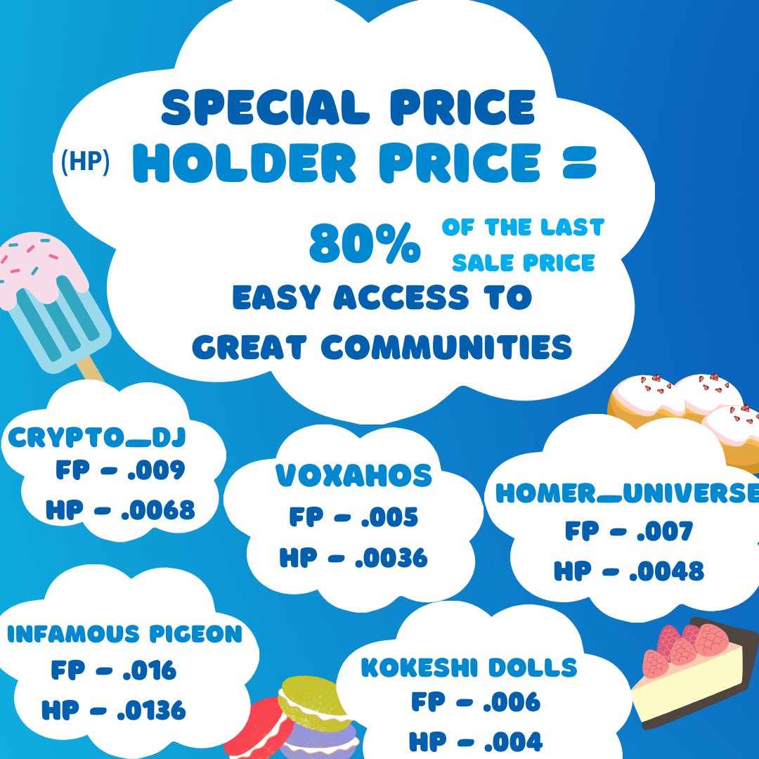 Community Collection Starting 6/1. Special price for holders to allow for easy access into growing communities with a quickly rising floor. Here's a taste of some of the communities our members will have access to at a steal💪
#SustainableUtility #NFT #NFTcommunity #NFTcollection