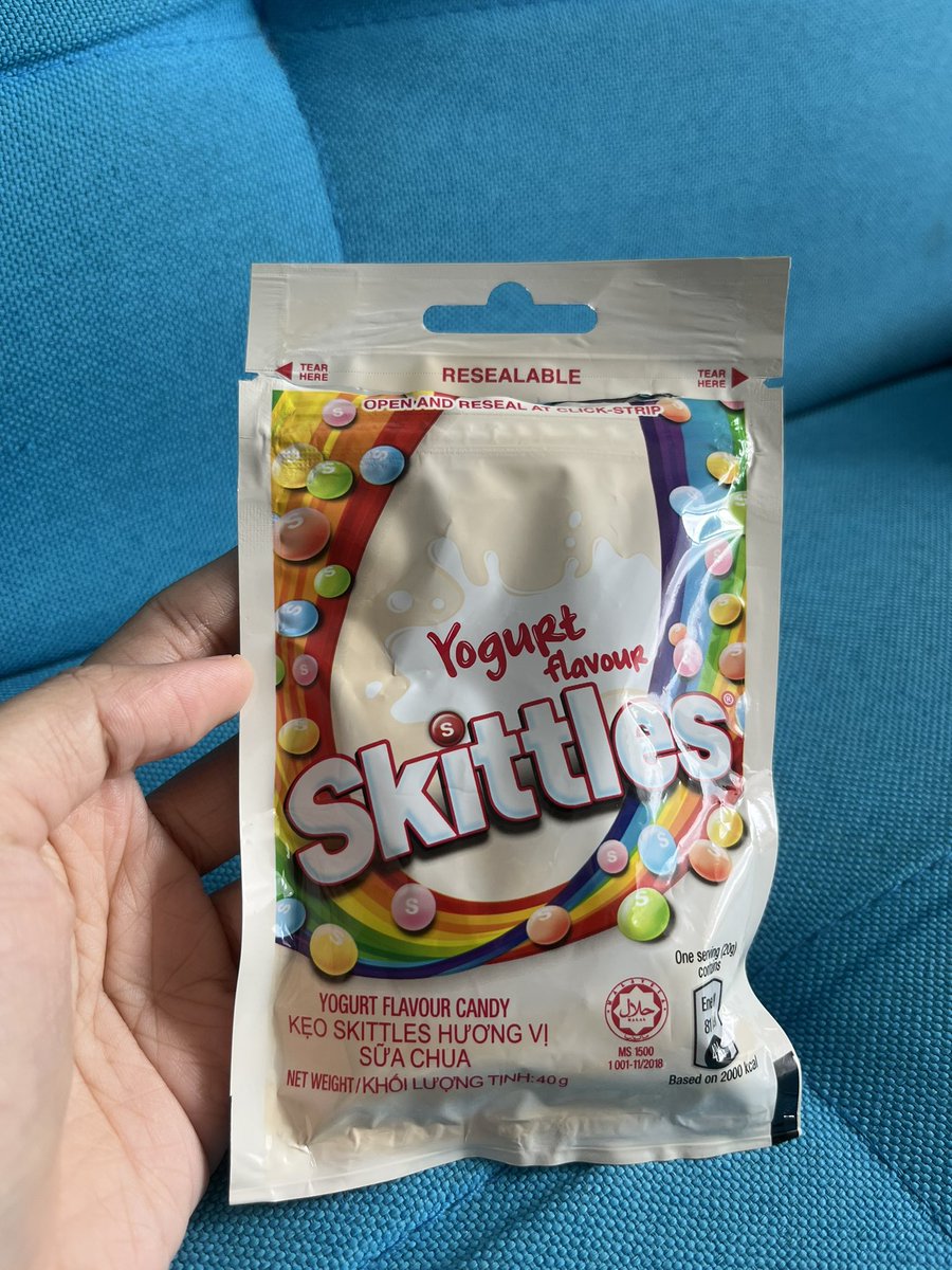Nurintashaa's tweet photo. Skittles yogurt flavour is a way better than the original one. Rasa masam2 yogurt loveee it! https://t.co/QAtFvj2lvW