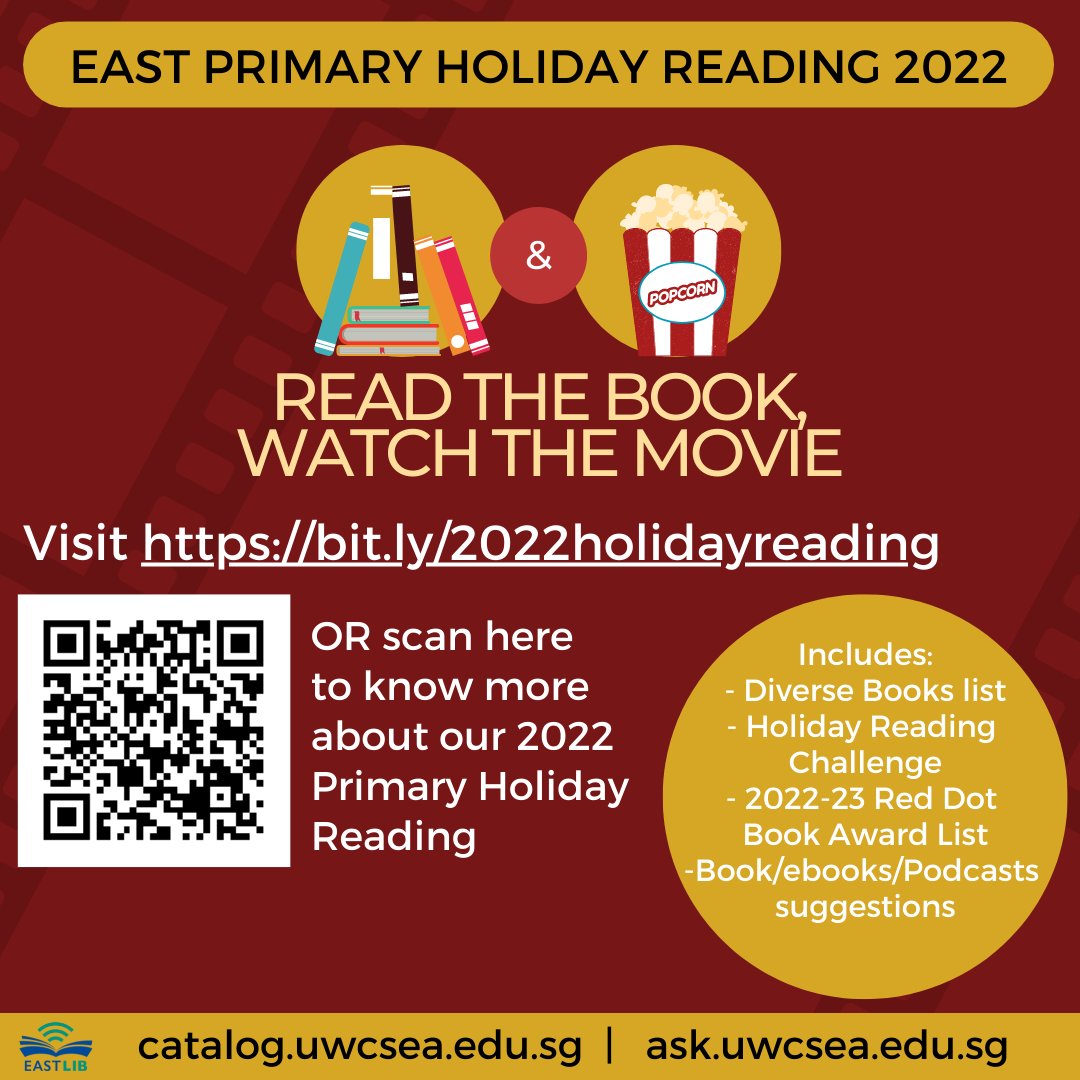 eastlib's tweet photo. Let's prepare for holiday reading! Visit the East Primary Library Holiday Reading Guide (below) to view our suggestions.

#eastlib #uwcsealibraries #eastprilib #holidayreading https://t.co/XGReqcRUDf