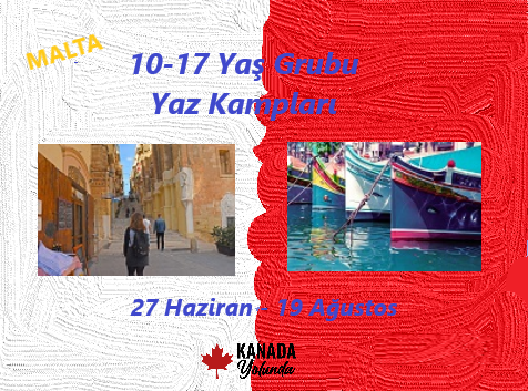 Malta’da 10-17 Yaş Grubu Yaz Kampları hem İngilizce öğrenmeniz hem de farklı kültürleri tanımanız için iyi bir fırsattır! 
kanadayolunda.net 
#ingilizceöğreniyorum #yazkampları #malta #dileğitimi #ingilizce
