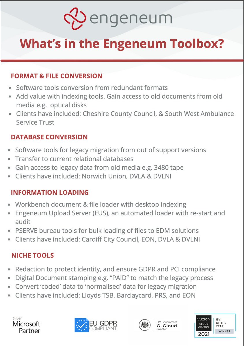 🥇 Our many years of industry experience and knowledge provides us with the power to be able to understand and work with many of the industries legacy systems.  💪

Curious to know more? Get in touch 🤙🏽

#digitaltransformation #datacapture #datadistribution #datamanagment