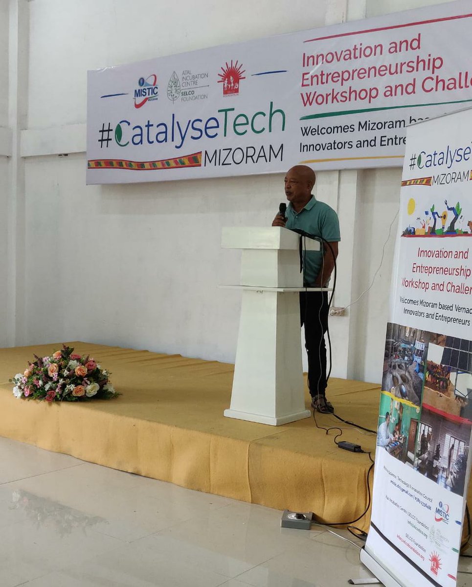 AicSelco's tweet photo. Mr. Lalbiakzuala from #Mizoram has multiple awards in his name for various innovations. Today at the #CatalyseTech event he proudly mentions his registration in India Book of Records for best bamboo products. #innovation #Entrepreneurship @CMOMizoram @mnreindia https://t.co/29K5GXbVaE