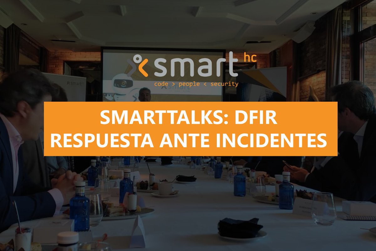 Smart_HC's tweet photo. 👉#SmarTalks DFIR, Respuesta ante Incidentes en compañía de nuestro CEO: Ignacio Arrese, nuestro Director de Seguridad: Ángel Pablo Avilés, y nuestros invitados especiales, el Teniente Coronel D. Juan Sotomayor.
https://t.co/5ZspLB3vYb
--
#Ciberseguridad #SmartHC #BeSmartHC https://t.co/B9DarJq0ms