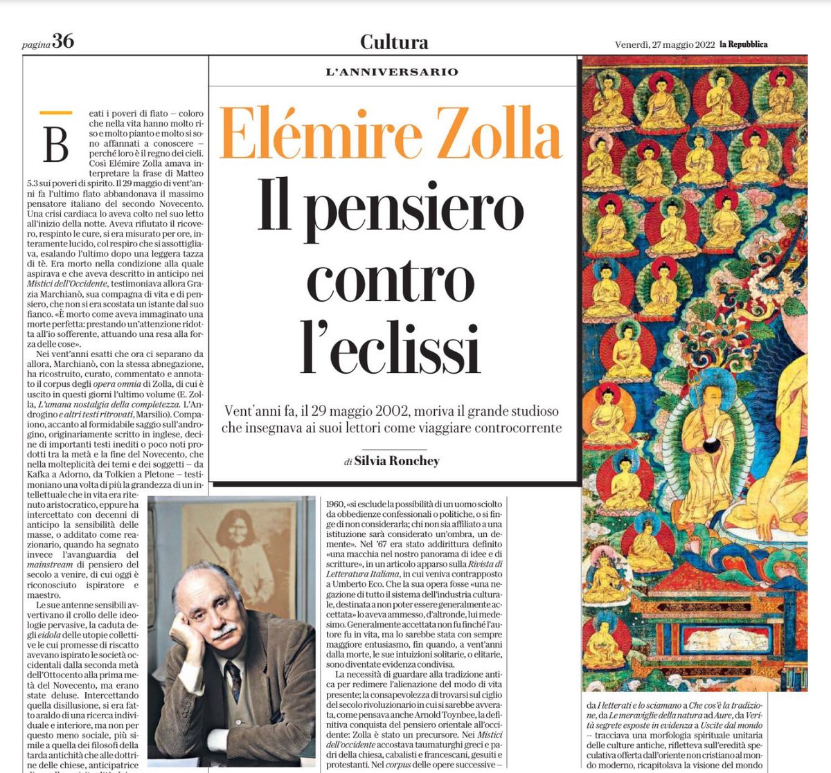 DeStefanoCris's tweet photo. #SilviaRonchey da leggere su ⁦@repubblica⁩ da compulsare. E ovviamente andare subito in libreria a ordinare l'ultimo volume della sua opera omnia, ora pubblicato da ⁦@MarsilioEditori⁩ L'umana nostalgia della completezza #ElemireZolla https://t.co/uMqbZ0NeMl