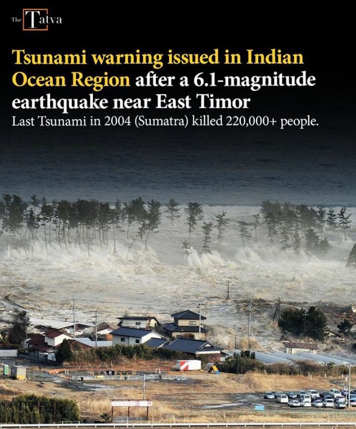 Tsunami alert today indian ocean