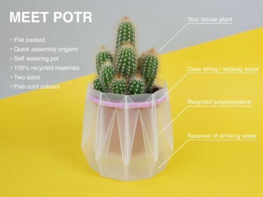 scoolrevision's tweet photo. Engineers invent origami-inspired self-watering pots that are made from 100% recycled materials :: https://t.co/Nl2PSRX7N2 https://t.co/kev3s2OJ7D