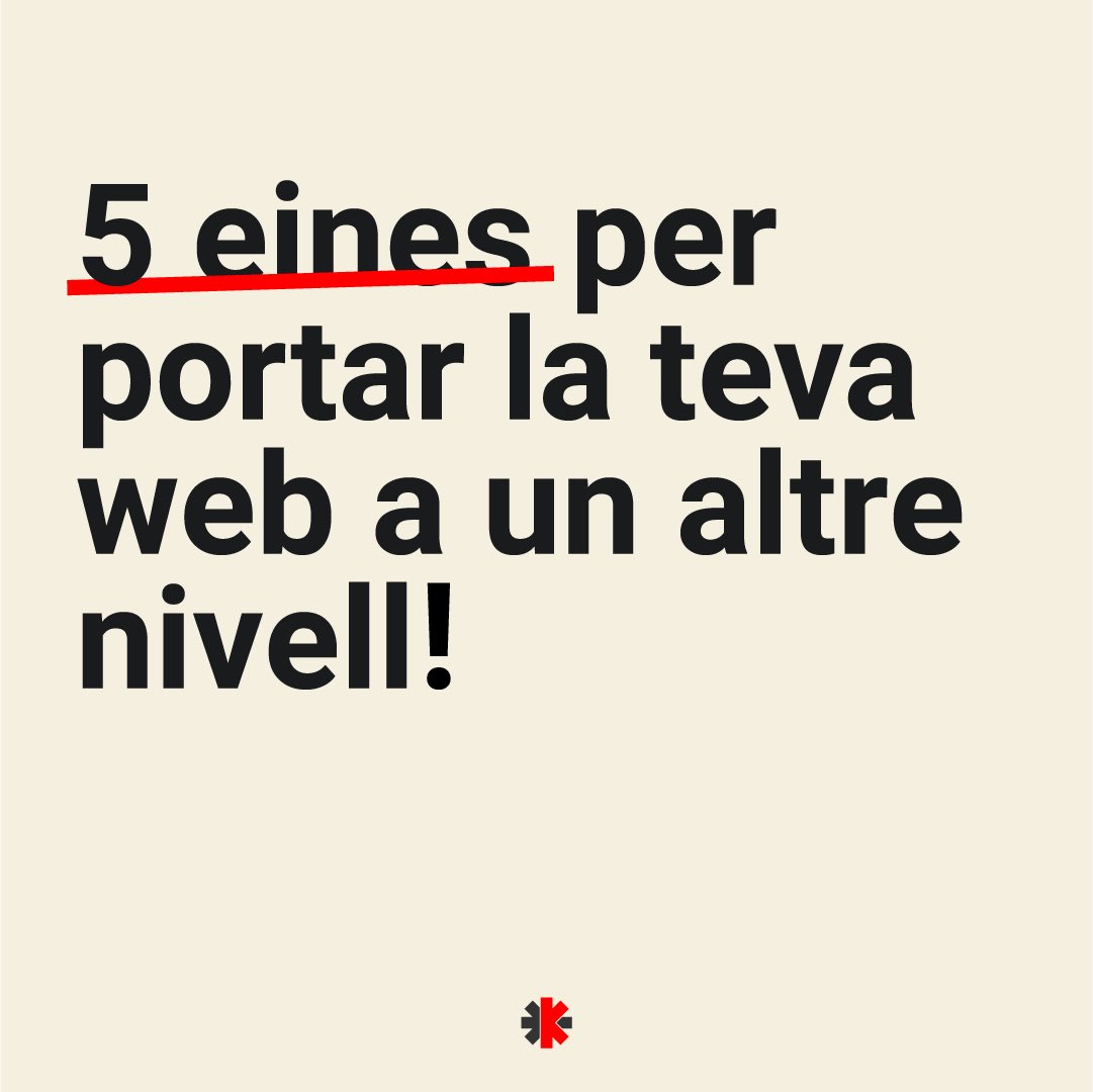 KompiniTech's tweet photo. ⚡️5 eines per millorar la imatge de la teva web i xxss⚡️

👉Avui us portem 5 eines que us ajudaran a portar la vostra web o xxss a un altre nivell. https://t.co/kXgh7fGSiU