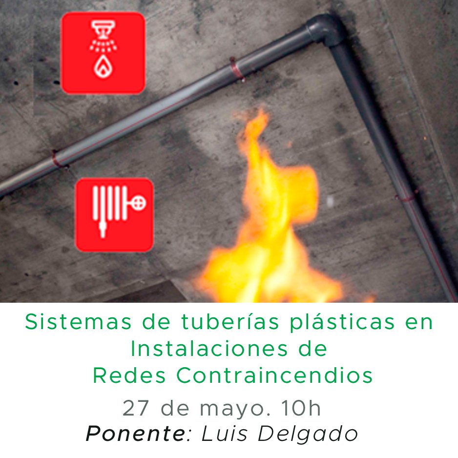 AseTUB's tweet photo. 📢Hoy, a las 🕙10h, Luis Delgado de #ABNPipeSystems hablará en el último webinar #viernesE3 @AseTUB @ANAIP_es sobre 🧯🔥redes contraincendios. Si no te has inscrito, ¡aún estás a tiempo! Los webinars son #gratuitos: https://t.co/FKUYo2nkAU https://t.co/19GmXLuYHS