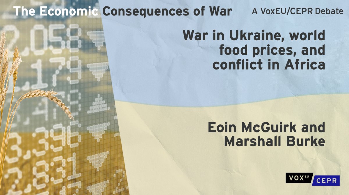 VoxEU (@voxeu) on Twitter photo Rising food prices likely to increase risk of inter-group conflict in #Africa over the coming year, especially in areas of lower crop production.
Eoin McGuirk <a href="/eoinmcguirk/">Eoin McGuirk</a> <a href="/TuftsUniversity/">Tufts University</a>, Marshall Burke <a href="/MarshallBBurke/">Marshall Burke</a> @StanfordEarth
ow.ly/ZzV950JisZi Rising food prices likely to increase risk of inter-group conflict in #Africa over the coming year, especially in areas of lower crop production.
Eoin McGuirk <a href="/eoinmcguirk/">Eoin McGuirk</a> <a href="/TuftsUniversity/">Tufts University</a>, Marshall Burke <a href="/MarshallBBurke/">Marshall Burke</a> @StanfordEarth
ow.ly/ZzV950JisZi