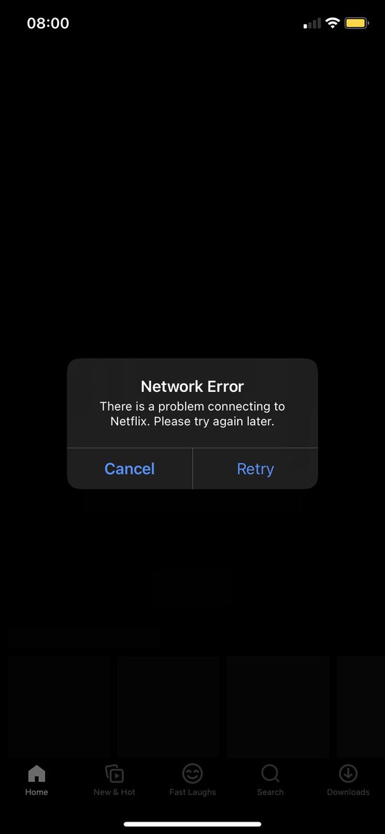 ncknclson's tweet photo. NETFLIX ALREADY CRASHED WTF https://t.co/jeDjAAhoKF
