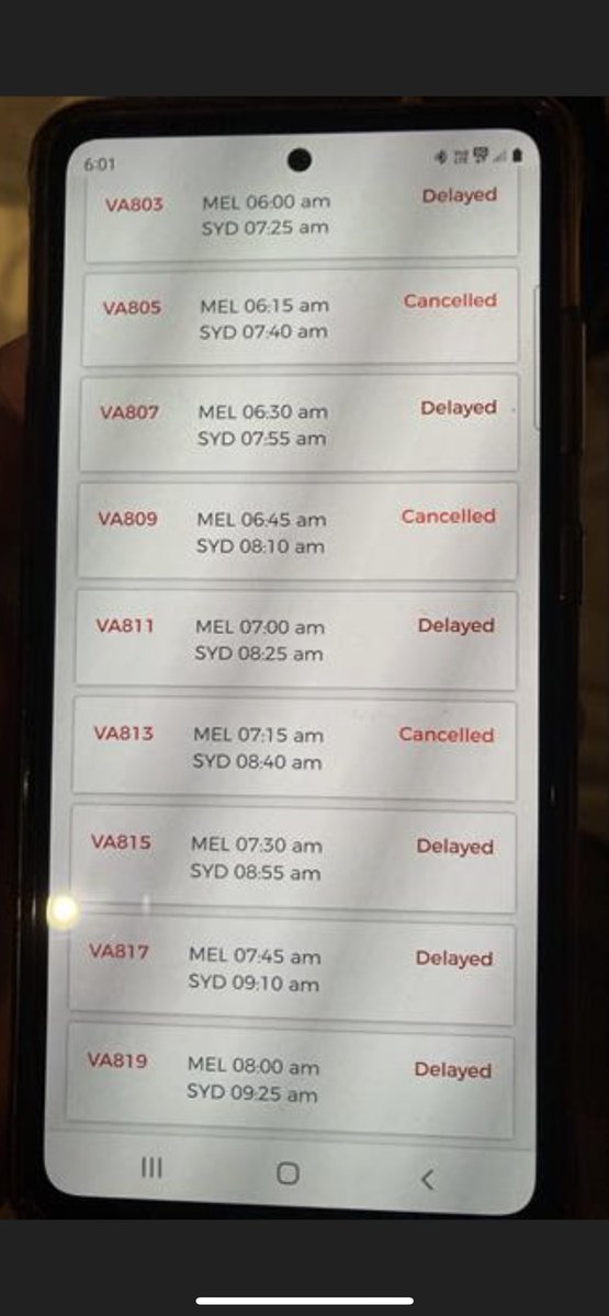 electric_noodle's tweet photo. @VirginAustralia 
Another great day - thank you
Good news it’s the same for the flight home this evening. 
Happy to have a real reason for the delay - things happen we get it. But blaming everything on ‘the catering trucks being late both this morning and this evening is lame. https://t.co/5vlp5W8fvo
