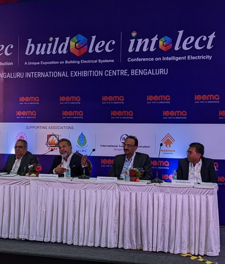 IEEMA_Official's tweet image. &apos;It is neither the design nor the building, it is the operational skill which plays the role.&apos;: Syed Mohamed Beary, Founder &amp;amp; Chairman,@bearysgroup , IGBC Bangalore Chapter.

#Distribuelec #Buildelec #Bengaluru