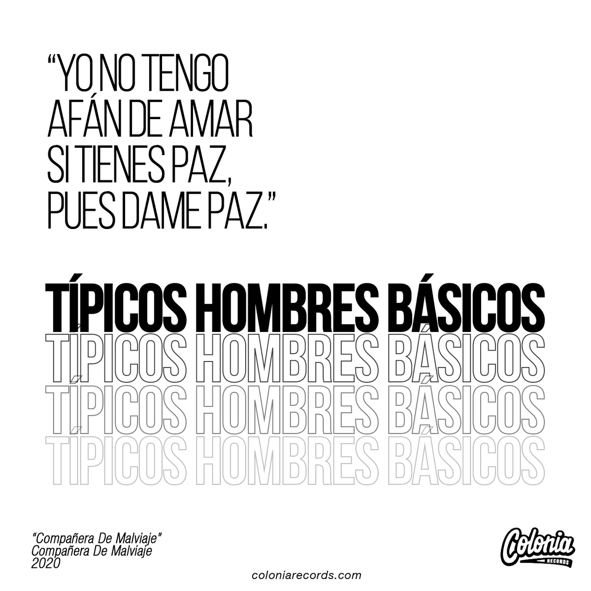 ColoniaRec's tweet photo. A veces solo necesitamos alguien que nos acompañe y nos de algo de paz... @tipicoshombresb

#SomosColonia #SomosMúsica #MúsicaColombianaParaElMundo https://t.co/by60F2TDBh