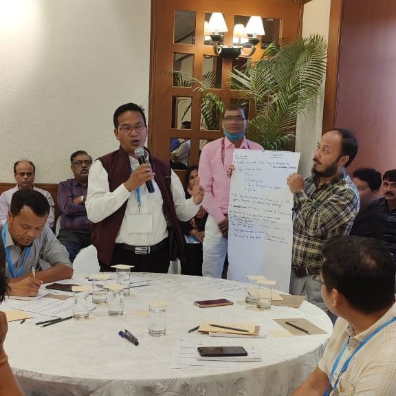 UNOPS_India's tweet photo. 27 States of India sharing their key learnings and actionable points with each other at the #rapidactionlearning National Workshop on #GreywaterManagement for implementation of #jaljeevanmission and #swachbharatmission https://t.co/iRcPQtXetL