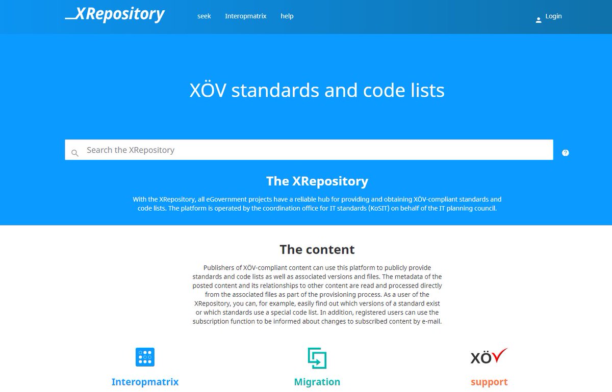 Joinup_eu's tweet photo. 🖥️With the #XRepository, all #eGov projects in 🇩🇪#Germany have a reliable hub for providing & obtaining #DataExchange standards & code lists.
🔃It facilitates #interoperability between #apps of #PublicAdministration & industry.
📖👉https://t.co/OMr6lALdLp
@kuehn_hannes @k21news https://t.co/FiVjDUm3Yf