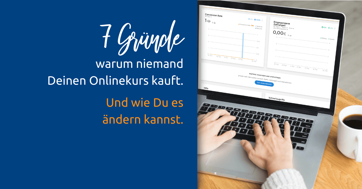KurseKompass's tweet photo. Dein #Onlinekurs wird nicht gekauft? Kein Grund, den Kurs in die Tonne zu hauen.
Die häufigsten Ursachen, warum #Onlinekurse nicht gekauft werden: https://t.co/KkTsRaWWFA https://t.co/92OrkUmiDh
