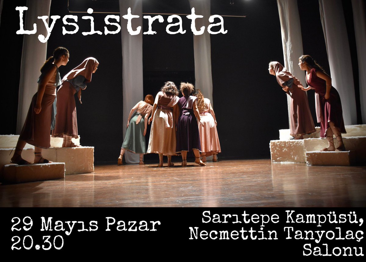 KİLYOS'A GELİYORUZ! 

LYSİSTRATA 29 MAYIS PAZAR SAAT 20.30'DA SARITEPE KAMPÜSÜ NECMETTİN TANYOLAÇ SALONU'NDA! 

İletişim ve rezervasyon için: 0531 933 50 83 - 0538 026 40 04

📷: @hssnozdagg