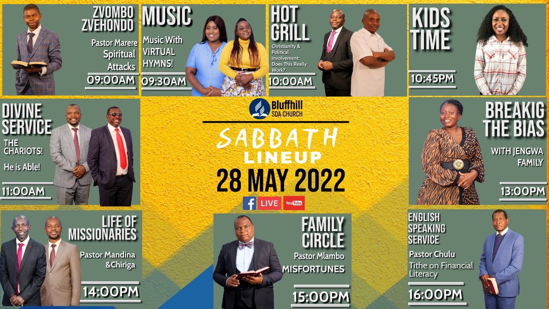 Bluffhill_SDA's tweet image. Join us live on our Facebook page YouTube channel for the Sabbath Lineup.  Happy preparation day. #seventhdayadventistchurch
#bluffhillsdachurch 
#breakingthebias 
#eldermachando