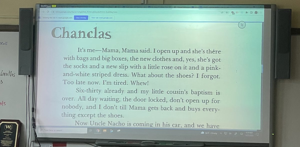 PerryWhs's tweet image. Close reading of The House on Mango Street in @AutumnPetronzio ELA9 class @WeehawkenTSD. Fellow @LoyolaChicago alum Sandra Cisneros’ book gains deeper meaning w for all students with each read. @RobFerullo4 @StefanieCirill1 @teachnbeach1 @MTMattiace @EDUwithAriel #WeeRead