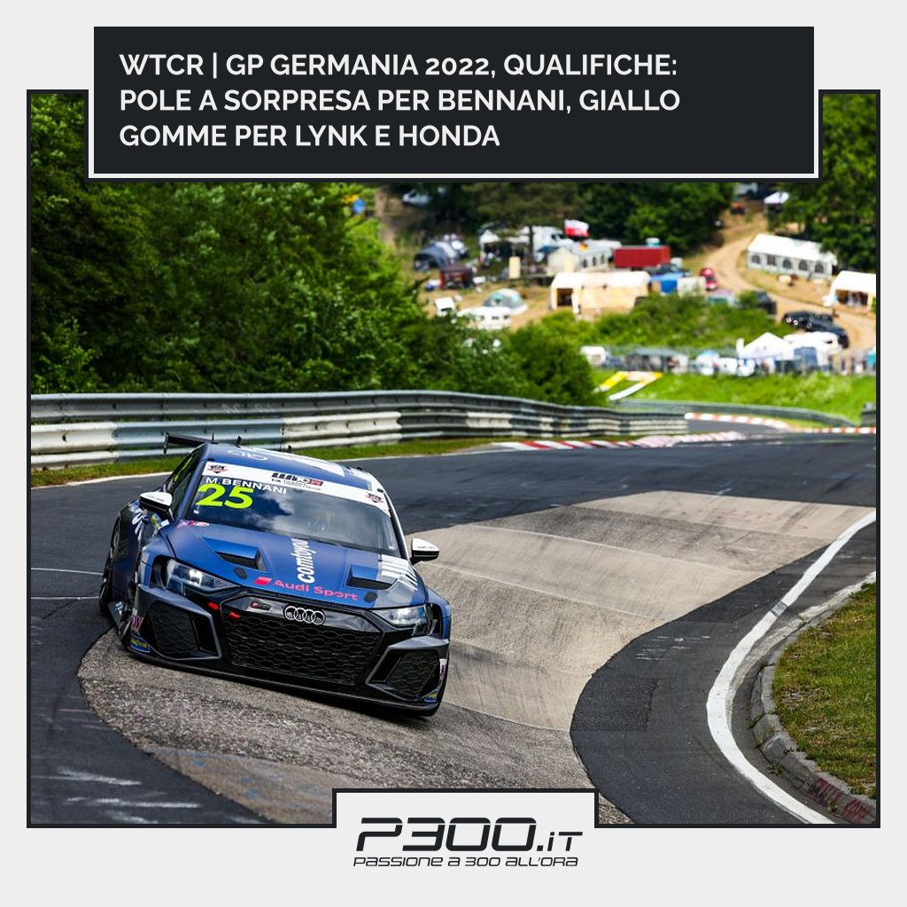 P300.it | Motorsport Media (@p300it) on Twitter photo WTCR | GP Germania 2022, qualifiche: pole a sorpresa per Bennani, giallo gomme per Lynk e Honda
✏ di Federico Benedusi
📄 p300.it/wtcr-gp-german…
<a href="/audisport/">Audi Sport</a> <a href="/MBennaniRacing/">Mehdi Bennani</a> #RaceOfGermany #wtcr WTCR | GP Germania 2022, qualifiche: pole a sorpresa per Bennani, giallo gomme per Lynk e Honda
✏ di Federico Benedusi
📄 p300.it/wtcr-gp-german…
<a href="/audisport/">Audi Sport</a> <a href="/MBennaniRacing/">Mehdi Bennani</a> #RaceOfGermany #wtcr