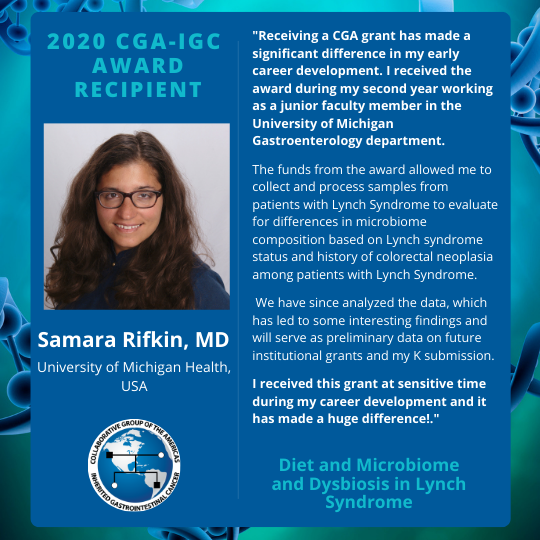 📢We have 2⃣grant opportunities for future #HereditaryGICancer leaders! 

1⃣CGA-IGC Award
2⃣ CGA-IGC &amp; <a href="/FightCRC/">Fight Colorectal Cancer</a> Early Career Award 

➡️Application deadline for both is Aug 22,2022 at 5pm PT.
➡️ Learn more tinyurl.com/2tayfzd4 &amp; submit your application!   #GITwitter