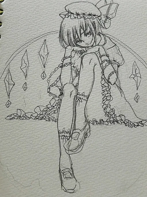こ、これ6年くらい前に東方にどハマリしてた時の絵…ウッ(頭を抱えて苦しむ絵文字) 