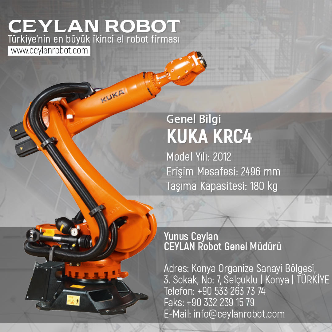 CeylanRobot's tweet image. KUKA KRC4
-Türkiye'nin en büyük ikinci el robot stokuna sahibiz.
-Her türlü endüstriyel robot ve yedek parça ihtiyacınız için bizimle iletişime geçebilirsiniz
#Robot #Roboticsolution #endüstriyel #RoboticAutomation #IndustrialRobots #Technology #kuka #Industry #Factoryofthefuture