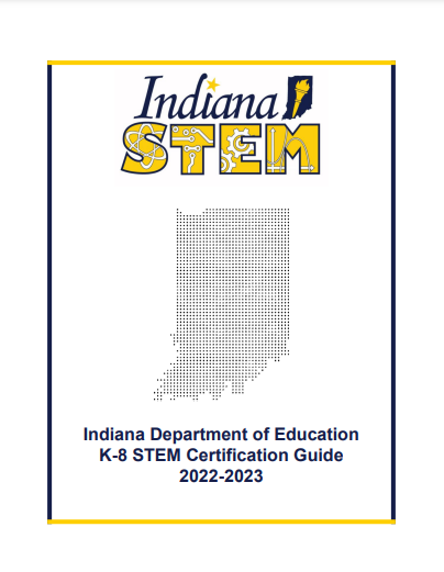 hartzell_dana's tweet image. The Indiana Department of Education released #STEMCertification revised guidance for K-8 schools today. Separate guidance for jr/sr hs, high schools, and career centers will be released later this summer. Follow this link for more information: in.gov/doe/students/s…