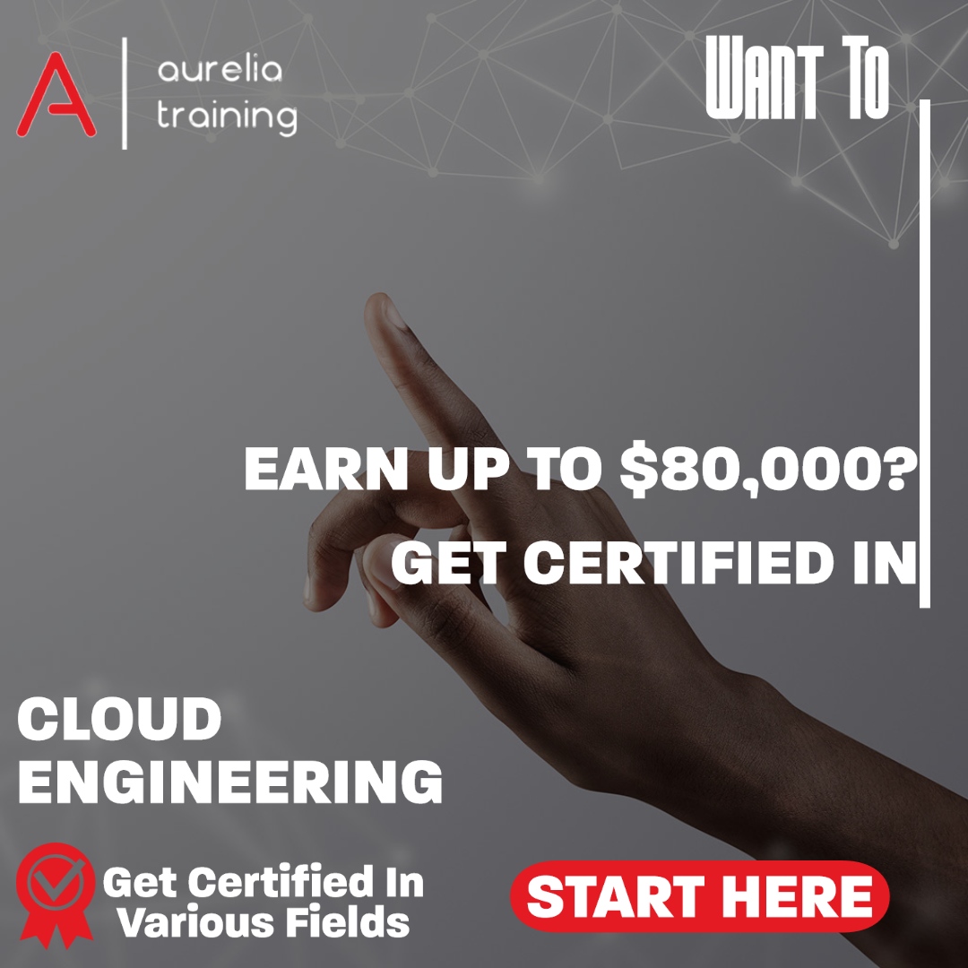AureliaTrain's tweet photo. Do you wish to be a Cloud Engineer and earn up to $80,000? Aurelia Global Africa is giving you an opportunity to train you and get certified as a cloud Engineer.
@Ashesi @KNUSTGH @aituniversity @radfordu @univofgh 
 #CloudCareers #DigitalSkills #CloudReady #CloudEngineers https://t.co/fudD8bdURw