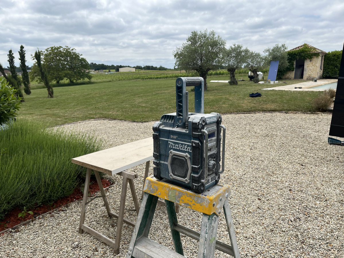 Afternoon <a href="/danocdj/">Dan O’Connell</a> been listening to <a href="/RadioX/">Radio X</a> all week on <a href="/GlobalPlayer/">Global Player</a> linked to my <a href="/MakitaUK/">Makita UK</a> work radio v Bluetooth back to sunny Derby Sunday, from Steve Kristian &amp; bill