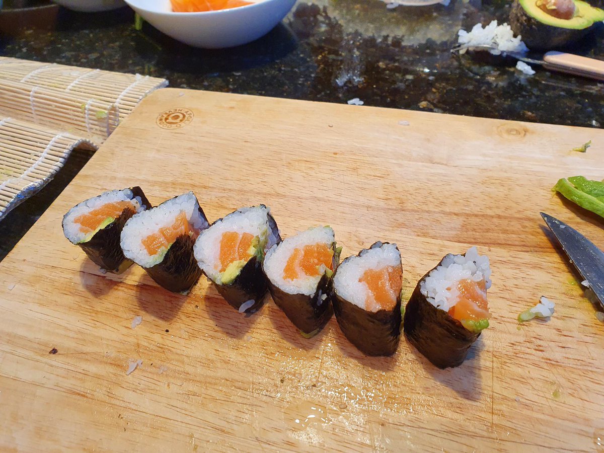 Ordered a restaurant meal kit from @plateaway as an anniversary pres for my brother. I chose a Sushi kit as it looked like fun.  They absolutely loved it and got quite good thanks to the how to video.  Great customer service too. Highly recommend them. #sushi #food #giftidea