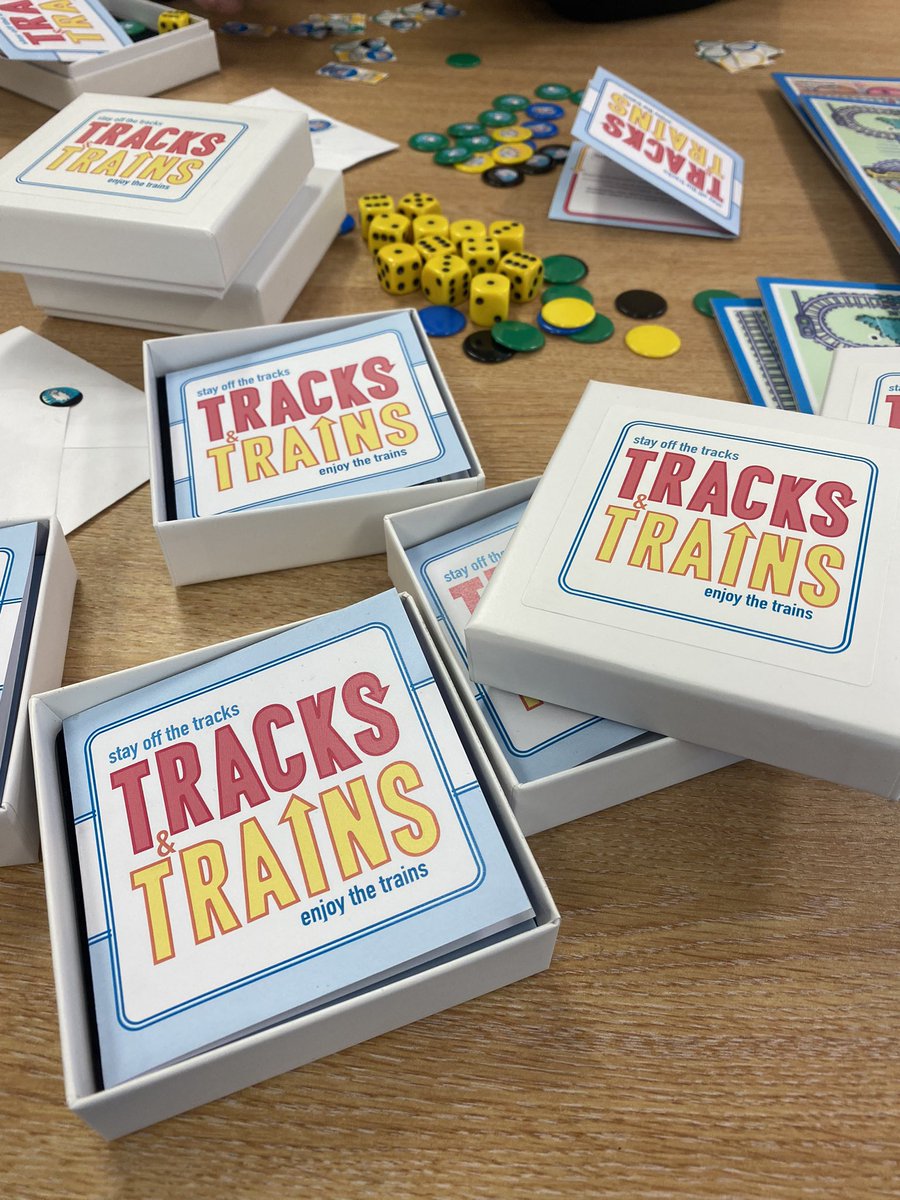 6vtCrp's tweet photo. Excited to be pulling this together and during #communityrailweek too! We have been working with @margbscott and @McbethGlen on our fabby Tracks and Trains game - getting it ready for going out to their new homes ! Thanks  to @ScotRail for their support too! https://t.co/7IoOReu6Rp